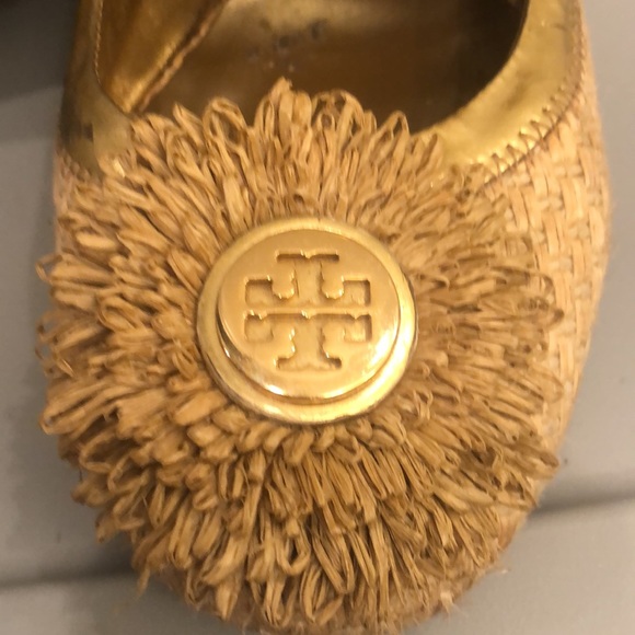 Tan raffia Tory Burch flats size 8 - Picture 3 of 5